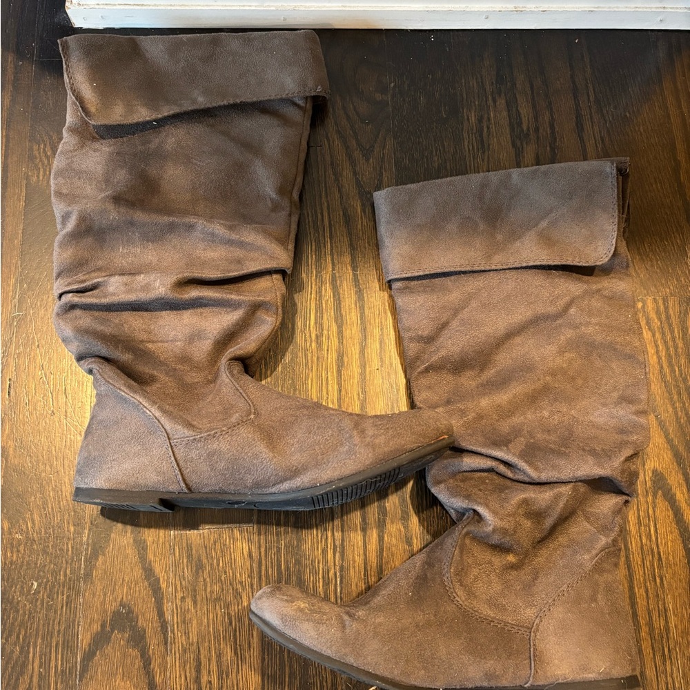 Brown Suede Boots